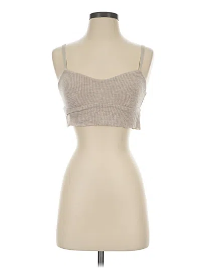 Pre-owned Eberjey Tank Top Tan Strapless Neckline Tops
