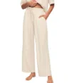 Eberjey Tencel Relaxed Wide Leg Pants In Whitecap Grey