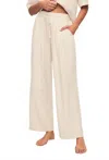 Eberjey Tencel Woven Relaxed Pant In Ecru In Neutral