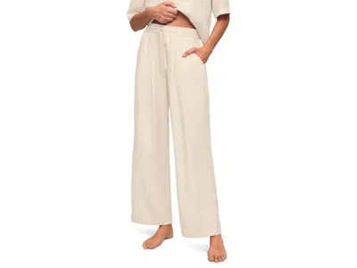Eberjey Tencel Woven Relaxed Pants Women's Pajama Whitecap Grey: Xl In Brown