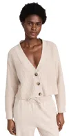 Eberjey The Cropped Cardigan In Oat