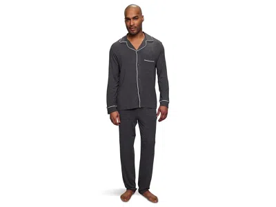 Eberjey The William Modal Long Pj Set In Black