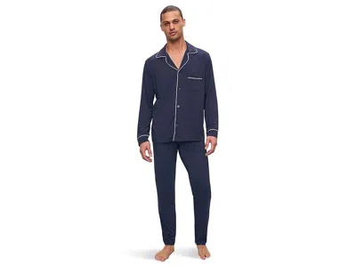 Eberjey The William Modal Long Pj Set In Blue