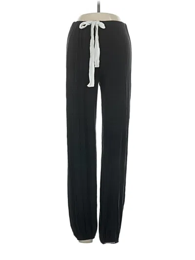 Pre-owned Eberjey Track Pants In Black