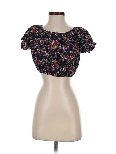 Pre-owned Eberjey Tube Top Black Strapless Neckline Tops