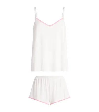 Eberjey Valentines Day Short-sleeve Frida Pyjama Set In White