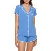 Eberjey Frida Whipstitch Short Pajama Set