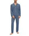 Eberjey William Pajama Set In Coastal Blue/ice Blue