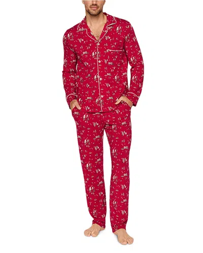 Eberjey William Pajama Set In Red