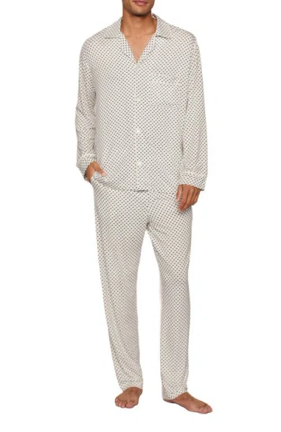 Eberjey William Print Stretch Tencel® Modal Pajamas In Neutral