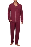Eberjey William Pajama Set In Cabernet