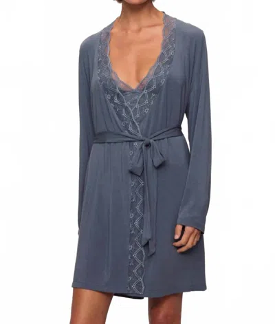 Eberjey Women's Georgina Robe In Peppercorn In Multi