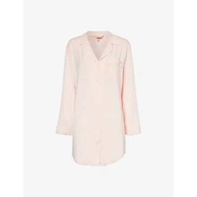 Eberjey Gisele Stretch-jersey Nightdress In Petal Pink/ivory