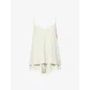 Eberjey Womens Frida Cami & Shortie Short Modal-jersey Pyjama Set Mint Cream / Ivory In White