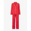 Eberjey Gisele Printed Long Pajama Set In Winter Wonderland Haute