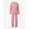 Eberjey Womens  Gisele Long-sleeve Modal-jersey Pyjama Set In Pink