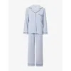 Eberjey Womens  Gisele Long-sleeve Modal-jersey Pyjama Set In Blue
