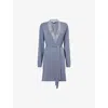Eberjey Womens Peppercorn Georgina Stretch-jersey Robe