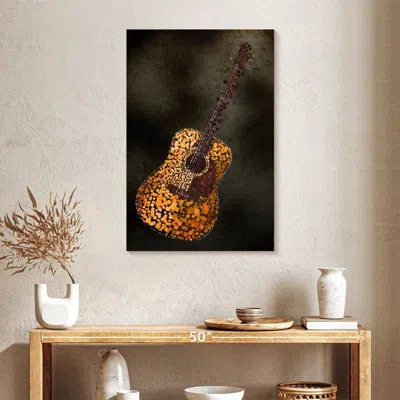 Ebern Designs Abarca Abstract Squares Acoustic Guitar