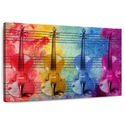 Ebern Designs Abarca Colorful Violins