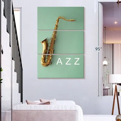 Ebern Designs Abarca Jazz Saxophone In White