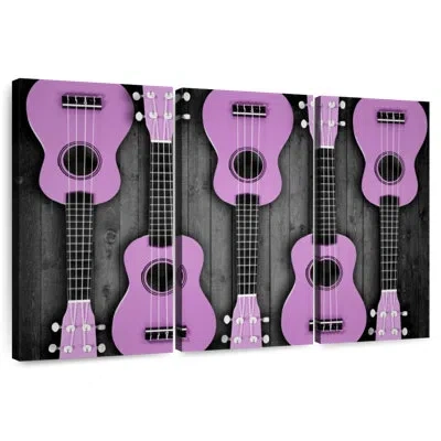 Ebern Designs Abarca Purple Acoustic Guitars In Gray