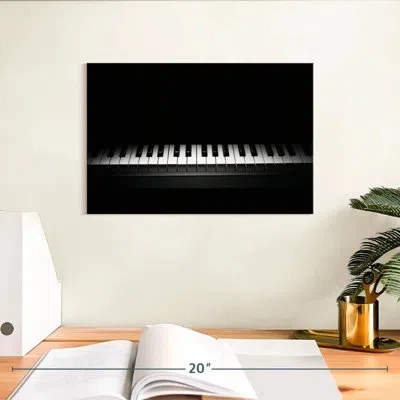 Ebern Designs Abarca Spotlight On Piano Keys