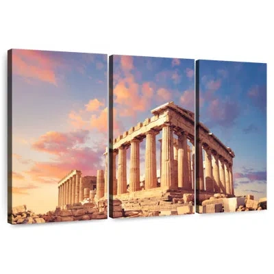 Ebern Designs Aime Ancient Athens Acropolis In Pink