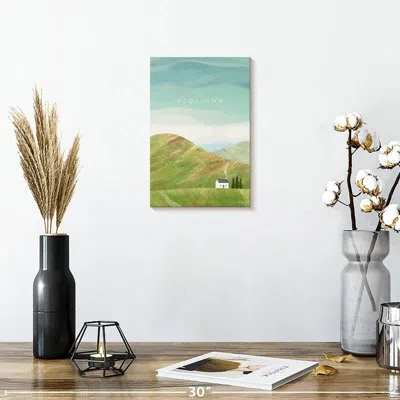 Ebern Designs Aime Scotland Vintage Travel Poster In Green