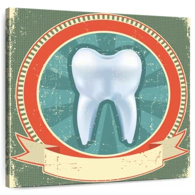 Ebern Designs Alcaraz Tooth Sign In Beige