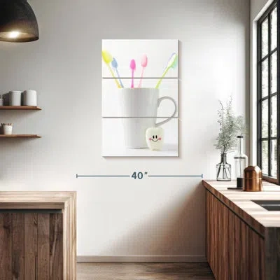 Ebern Designs Alcaraz Toothbrush Mug In Pink