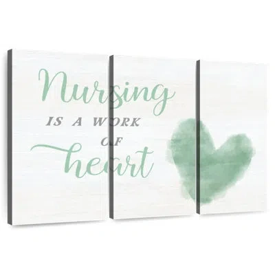 Ebern Designs Alcaraz Work Of Heart In White