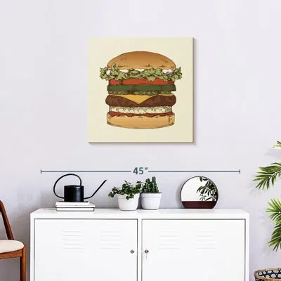 Ebern Designs Arney Vintage Hamburger In Beige