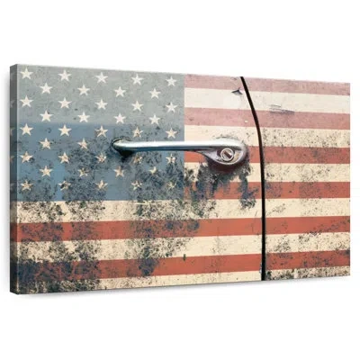 Ebern Designs Borges American Flag Car