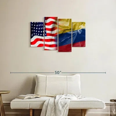 Ebern Designs Borges Usa And Colombia Borges In Red