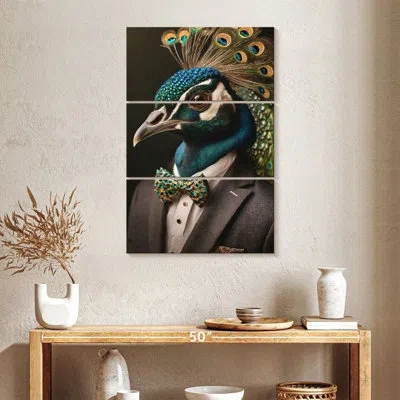 Ebern Designs Brampt A Peacock Portrait