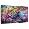 Ebern Designs Brampt Abstract Rainbow Fish
