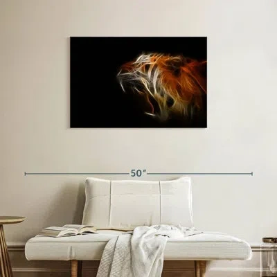 Ebern Designs Brampt Abstract Tiger Flames