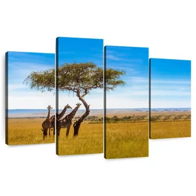 Ebern Designs Brampt African Savanna Giraffes