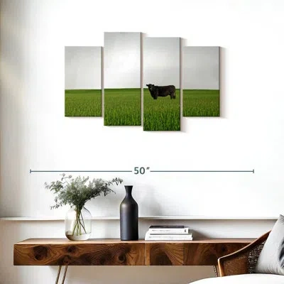 Ebern Designs Brampt Angus Cow