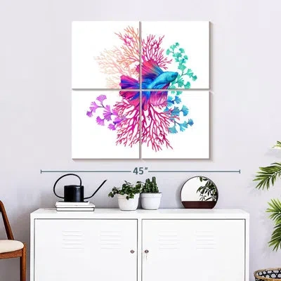 Ebern Designs Brampt Betta Fish And Corals