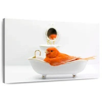 Ebern Designs Brampt Bird Bath Time In Beige