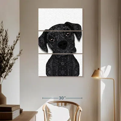 Ebern Designs Brampt Black Boxer In Gray