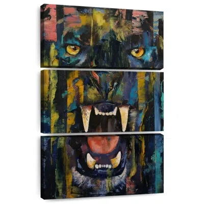 Ebern Designs Brampt Black Panther Vibrant In Orange