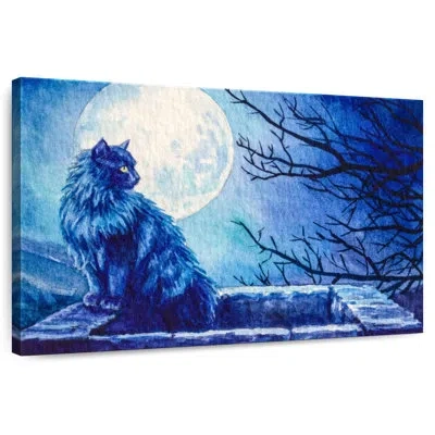 Ebern Designs Brampt Blue Cat