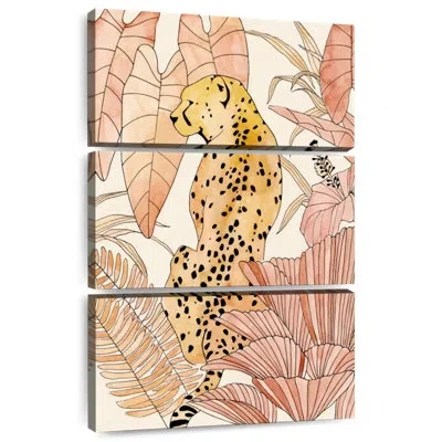 Ebern Designs Brampt Blush Cheetah I In Orange