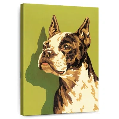 Ebern Designs Brampt Boston Terrier In Brown