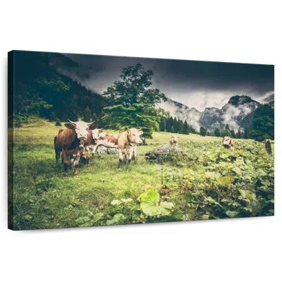 Ebern Designs Brampt Cattle Of Tyrol In Green