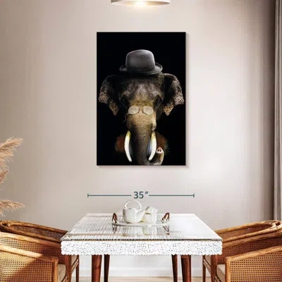 Ebern Designs Brampt Classy Elephant In Black