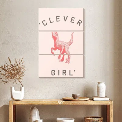 Ebern Designs Brampt Clever Girl Pink